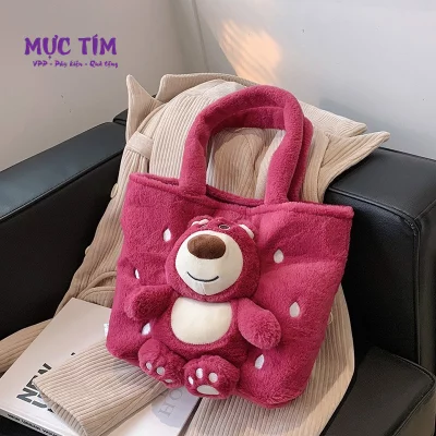 Túi xách gấu dâu Lotso