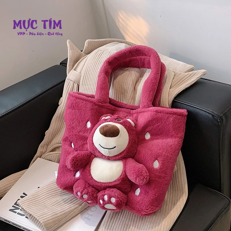 Túi xách Gấu dâu Lotso