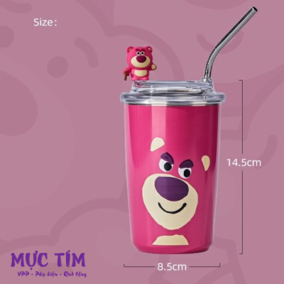 Ly Giữ Nhiệt Gấu Dâu Lotso