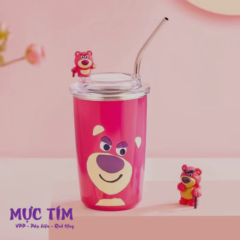 Ly Giữ Nhiệt Gấu Dâu Lotso