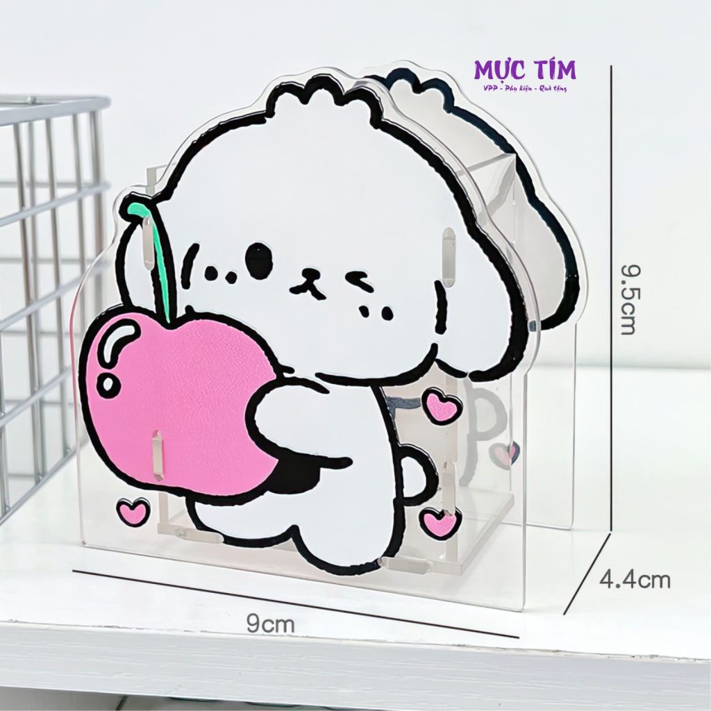 Ống cắm bút trong suốt tự lắp ráp siêu cute — Mẫu 2