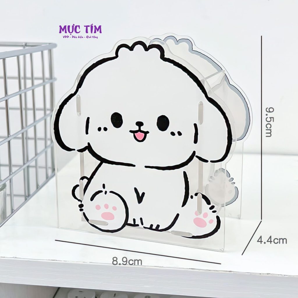 Ống cắm bút trong suốt tự lắp ráp siêu cute — Mẫu 3
