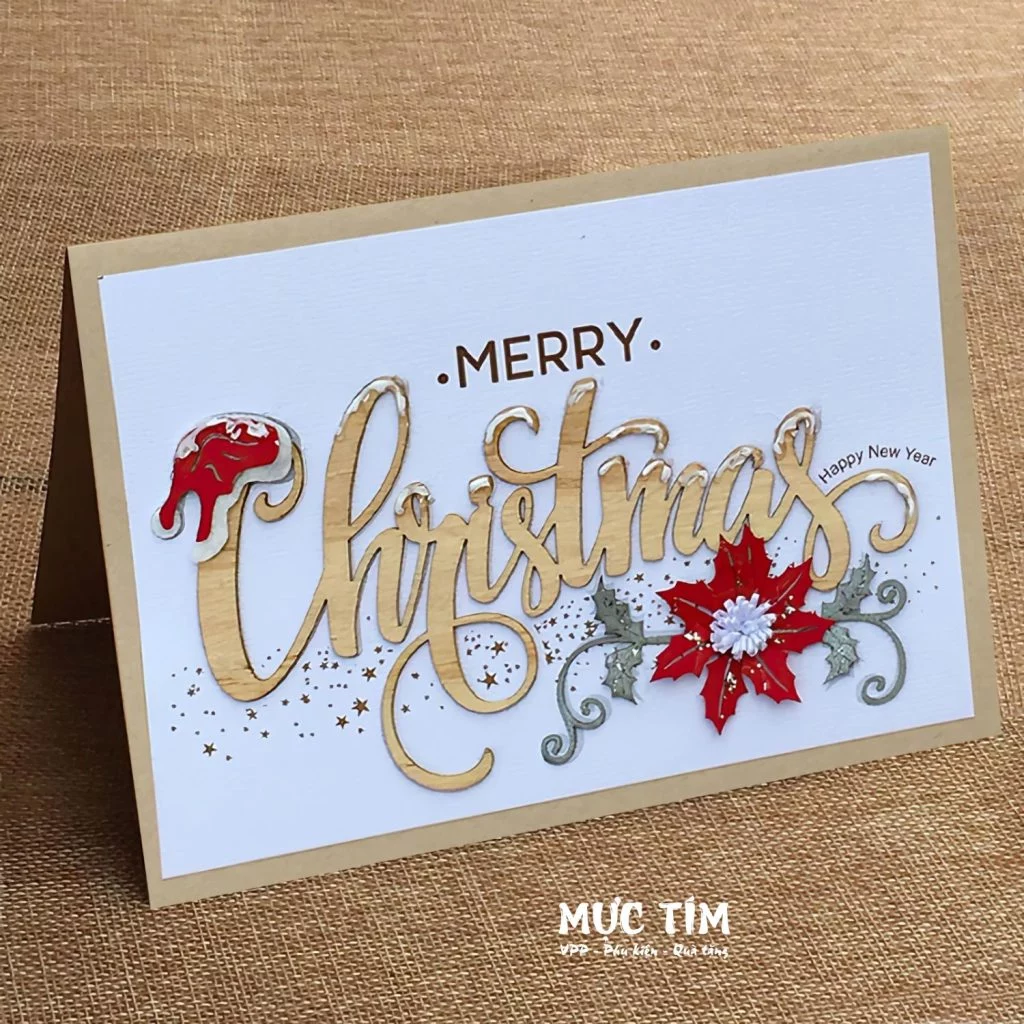 Thiệp Giáng sinh Đức Quyền lớn 12 x17 cm — Mẫu 2