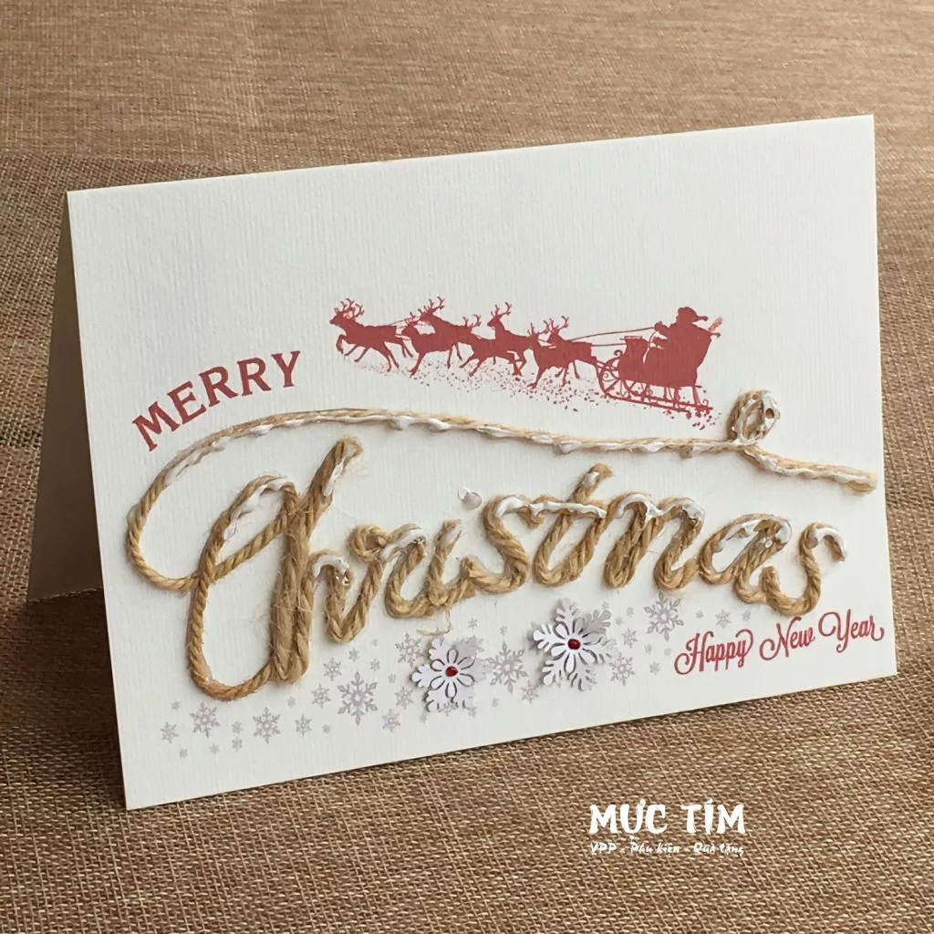 Thiệp Giáng sinh Đức Quyền lớn 12 x17 cm — Mẫu 1