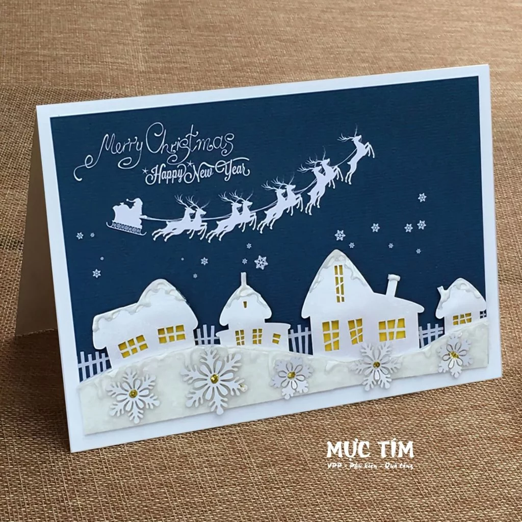 Thiệp Giáng sinh Đức Quyền lớn 12 x17 cm — Mẫu 9