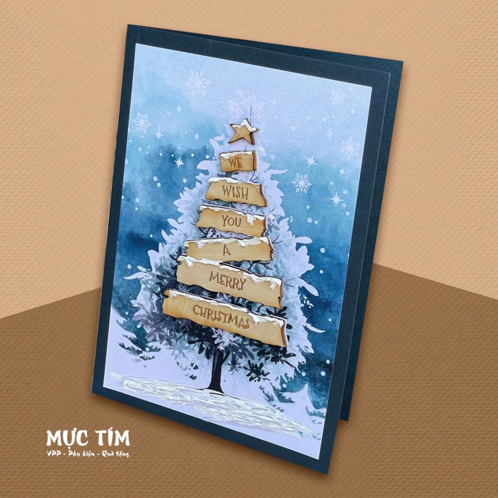 Thiệp Giáng sinh Đức Quyền lớn 12 x17 cm — Mẫu 10