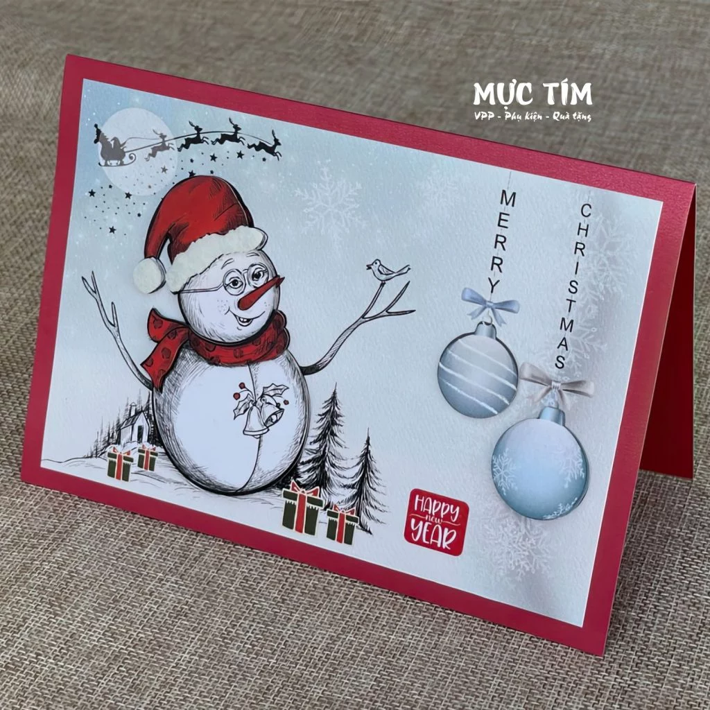 Thiệp Giáng sinh Đức Quyền lớn 12 x17 cm — Mẫu 7