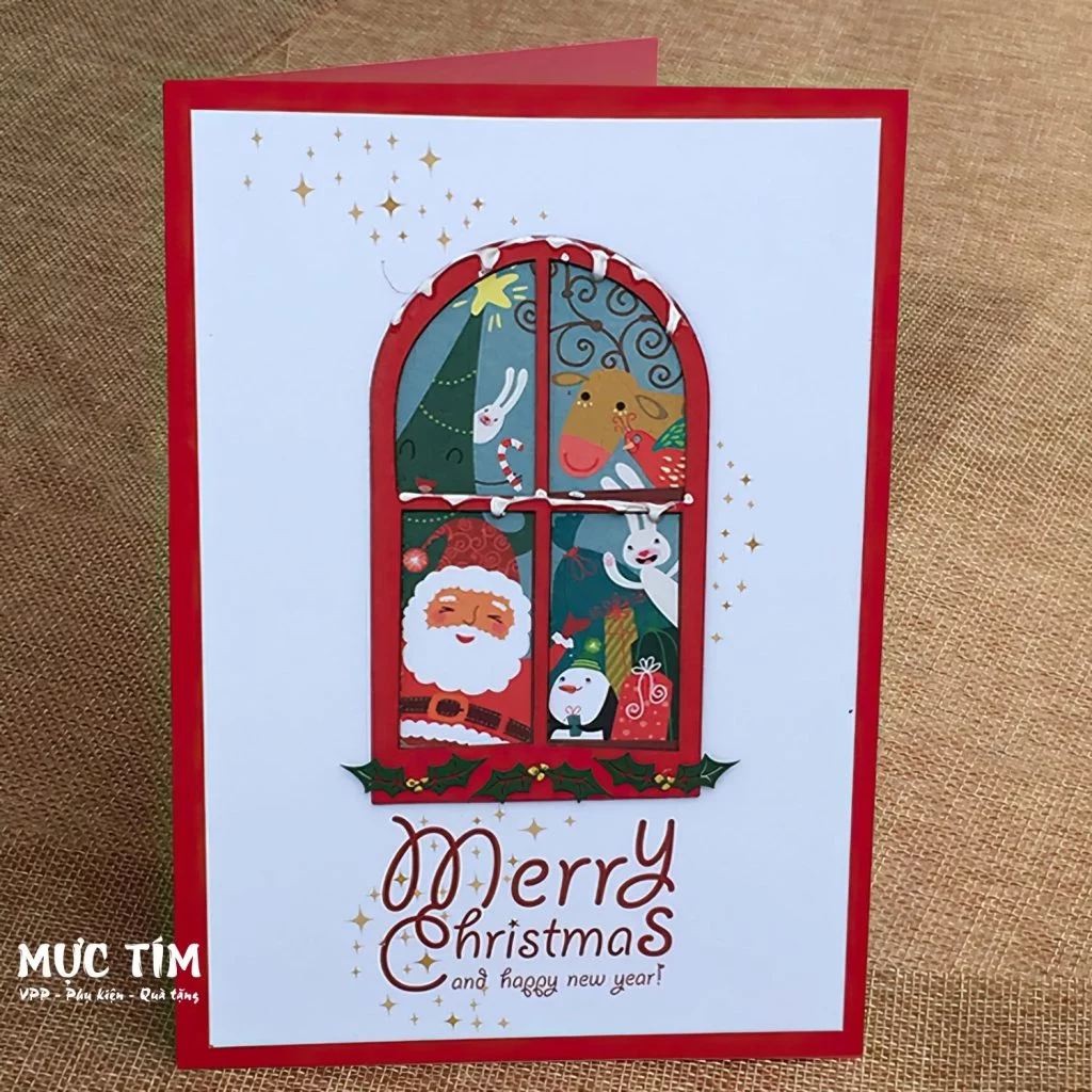 Thiệp Giáng sinh Đức Quyền lớn 12 x17 cm — Mẫu 5