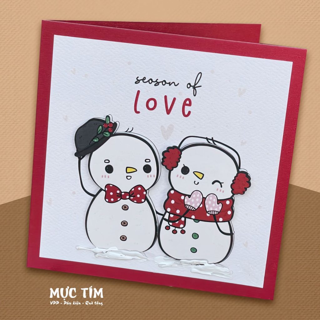 Thiệp Giáng sinh Đức Quyền nhỏ 10.5 x10.5 cm — Mẫu 12