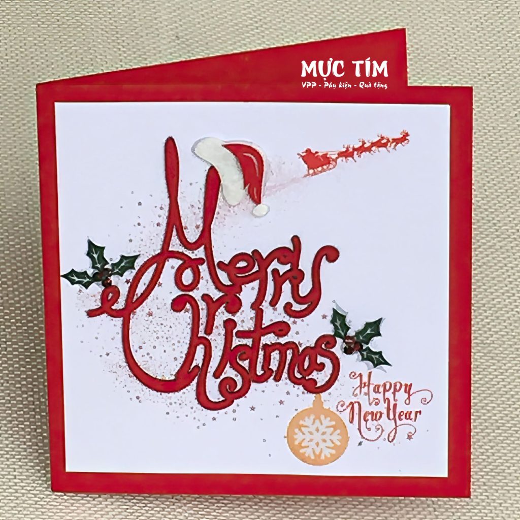 Thiệp Giáng sinh Đức Quyền nhỏ 10.5 x10.5 cm — Mẫu 6