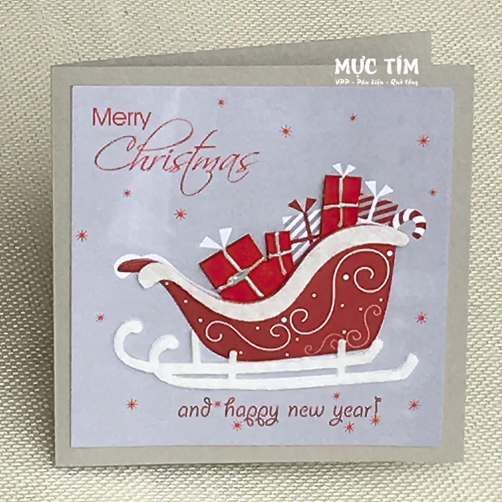 Thiệp Giáng sinh Đức Quyền nhỏ 10.5 x10.5 cm — Mẫu 4