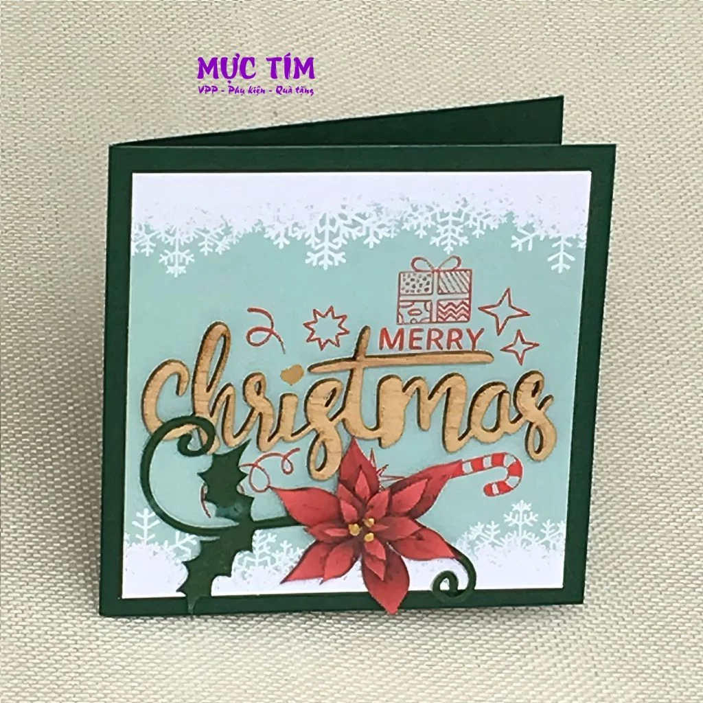 Thiệp Giáng sinh Đức Quyền nhỏ 10.5 x10.5 cm — Mẫu 3