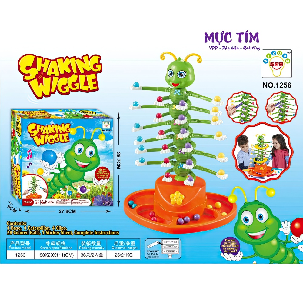 hộp con sâu lắc pin