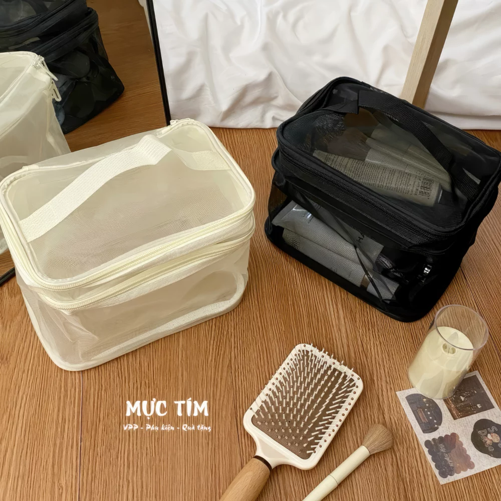 túi đựng mỹ phẩm 2 ngăn