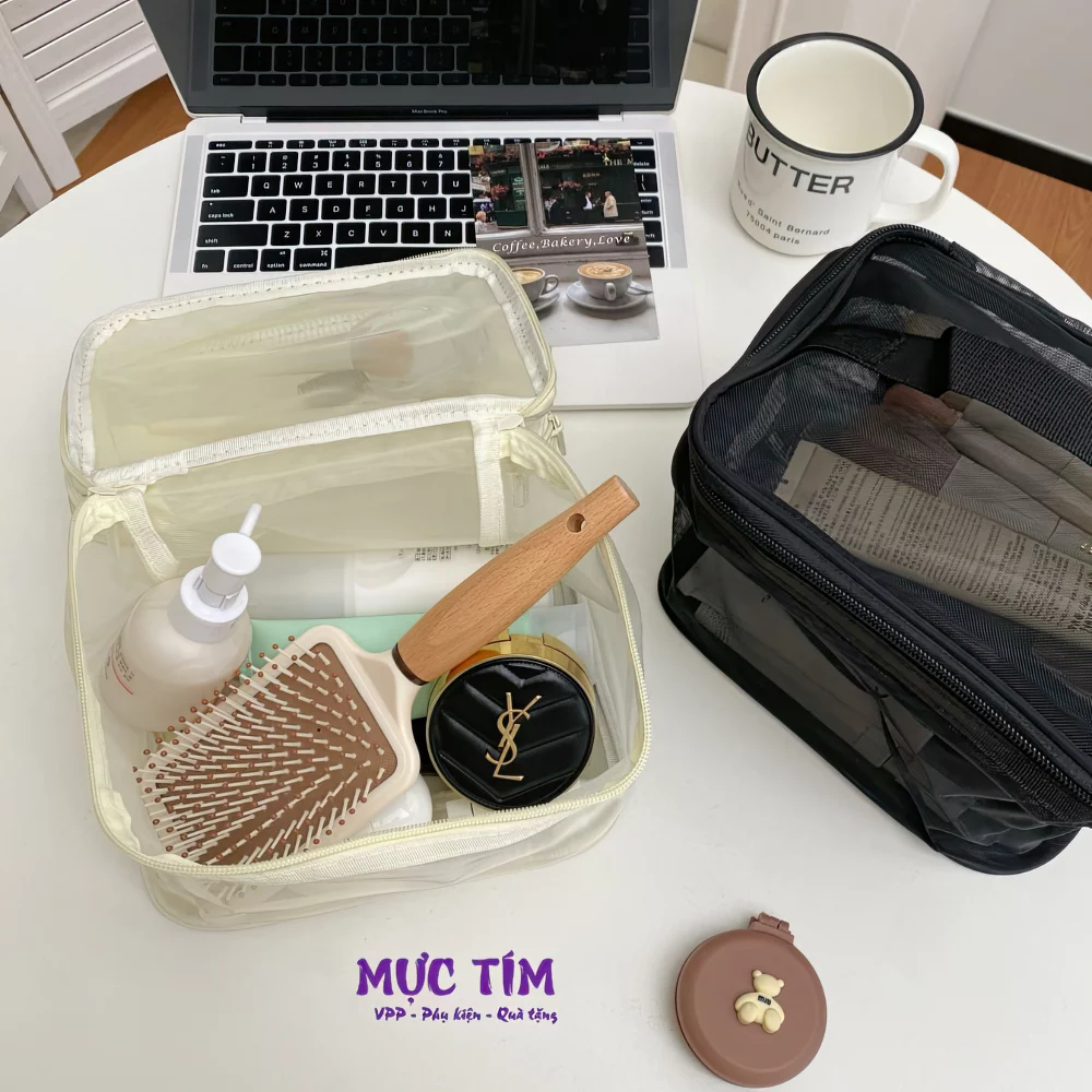 túi đựng mỹ phẩm 2 ngăn