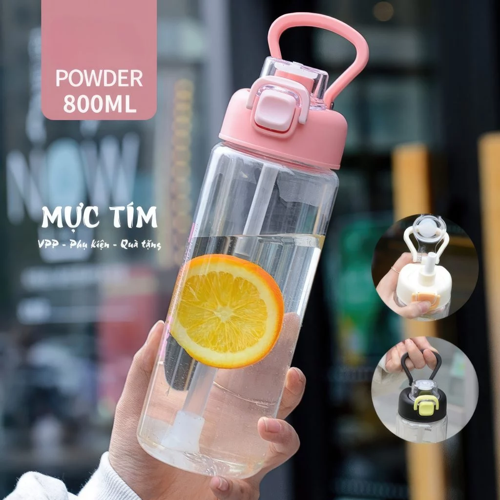 Bình nước nhựa SPORT WATER CUP N01 — Hồng