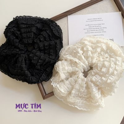 buộc tóc ren ren