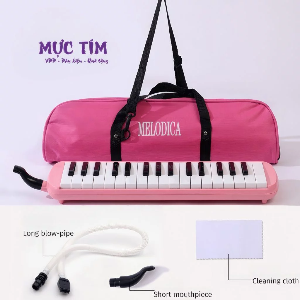 Đàn thổi Melodica loại 1 — Hồng