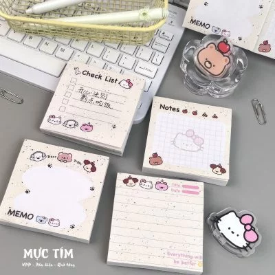 giấy note hello kitty