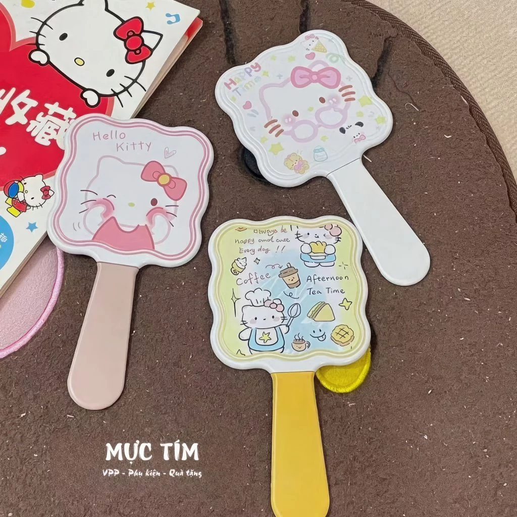 Gương cầm tay hoạt hình cute