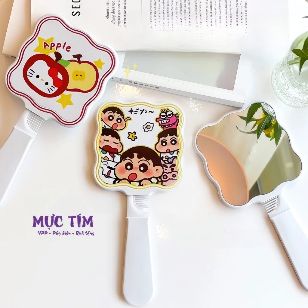 gương cầm tay hoạt hình