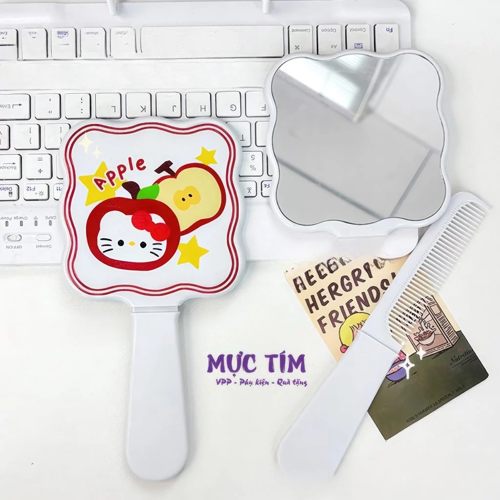 gương cầm tay hoạt hình