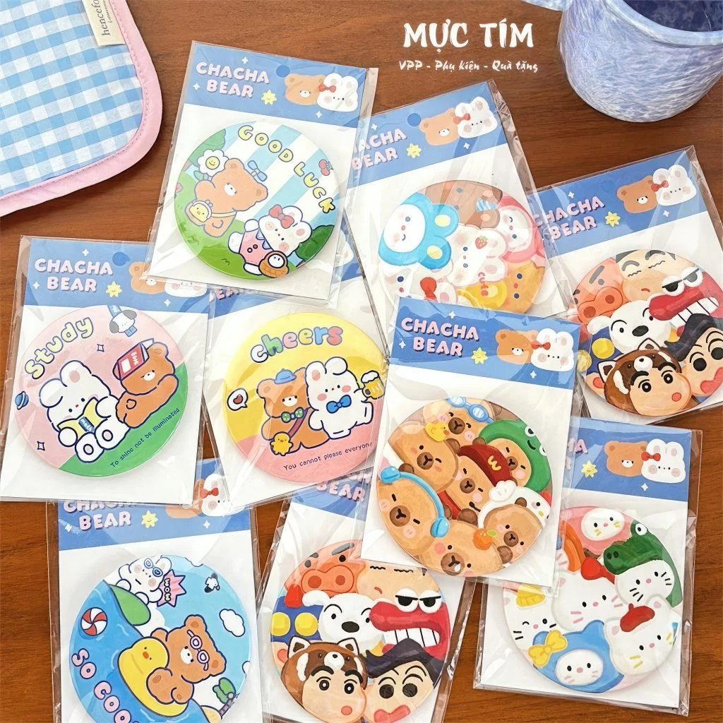 gương cầm tay mini cute
