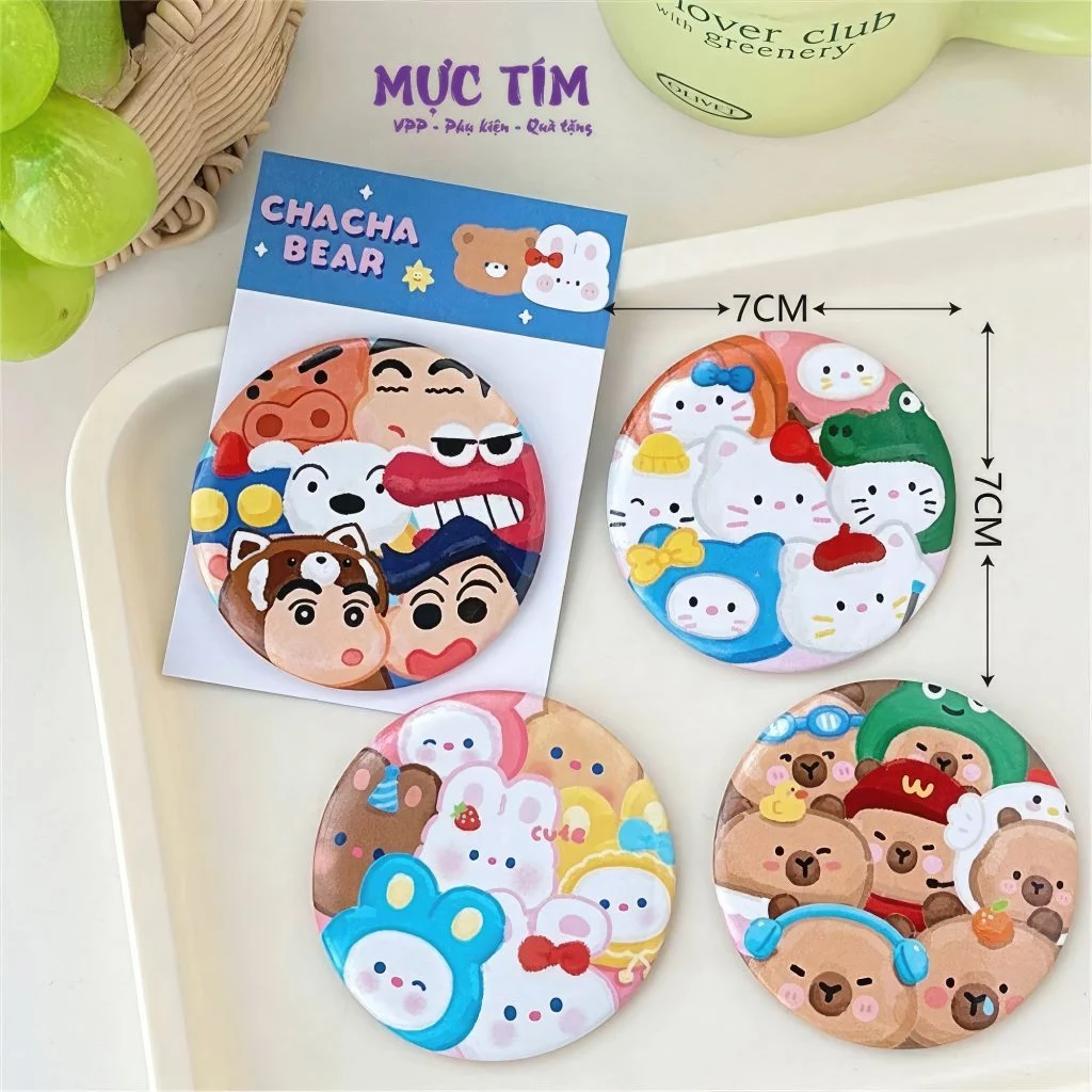 gương cầm tay mini cute