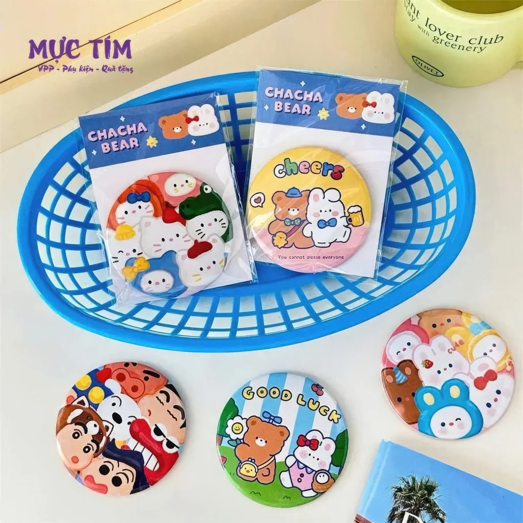 gương cầm tay mini cute