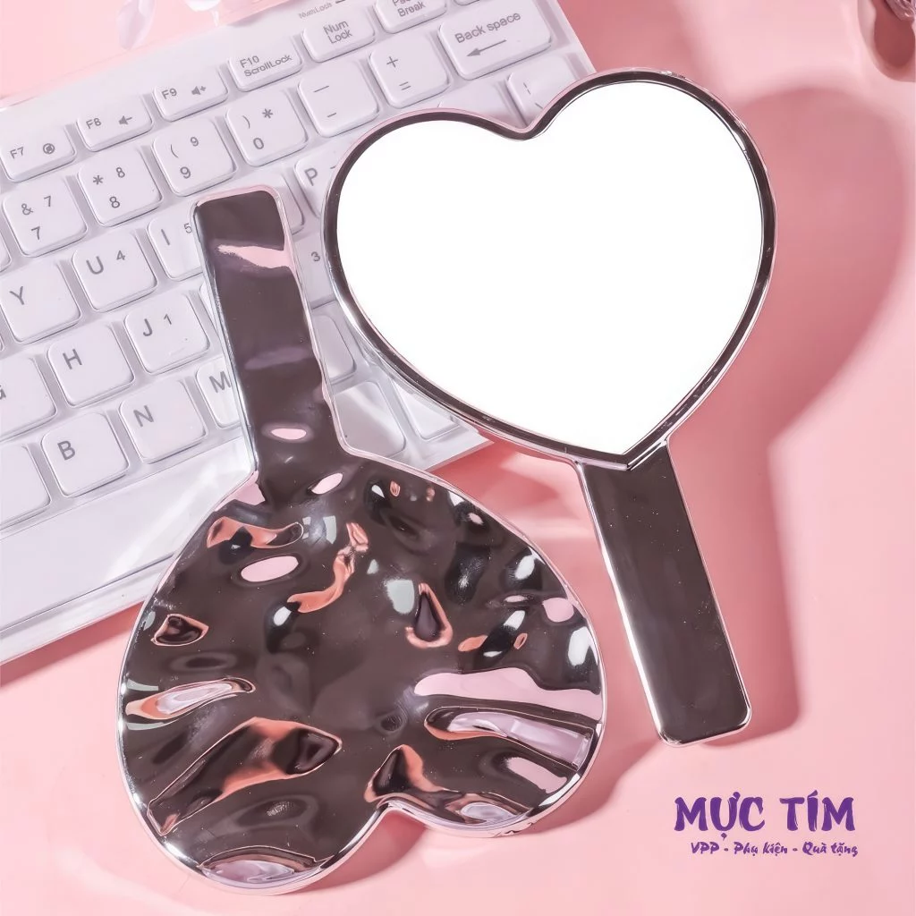 Gương trái tim 3D — Bạc