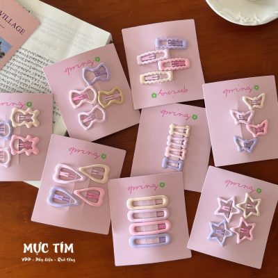 kẹp tóc pastel