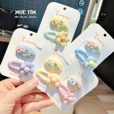 kẹp tóc pastel handmade