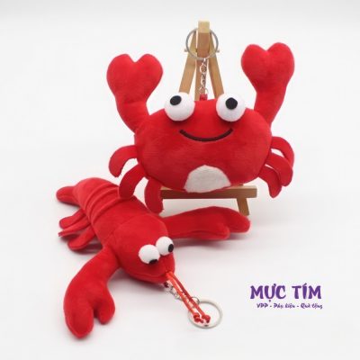 móc khóa tôm cua