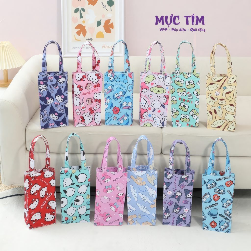 túi vải đựng bình nước