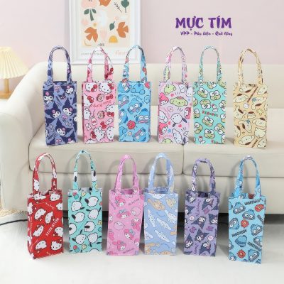 túi vải đựng bình nước