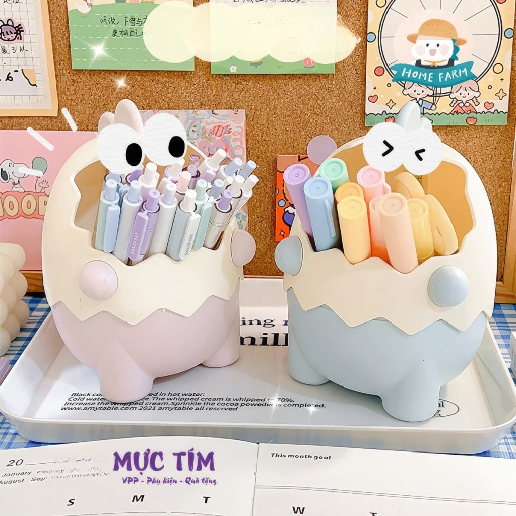 Hộp cắm bút khủng long