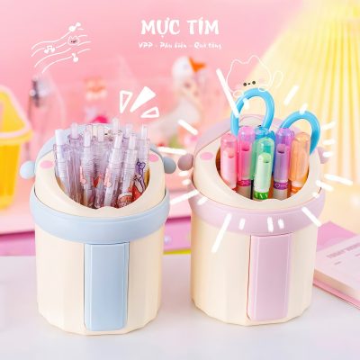 Hộp cắm bút mặt thú