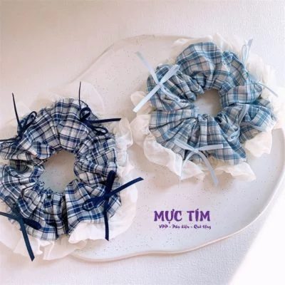 buộc tóc caro