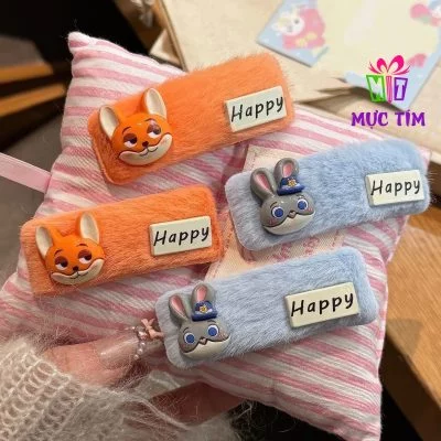 kẹp tóc lông mịn hình thú