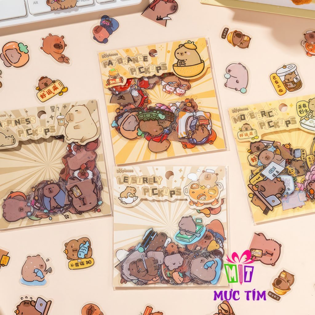 Sticker Capybara trong siêu dễ thương
