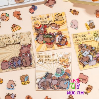 Sticker Capybara trong siêu dễ thương