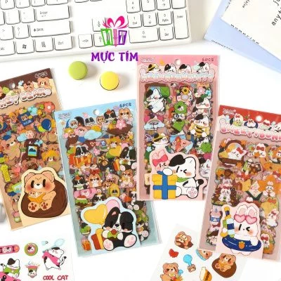 sticker gấu