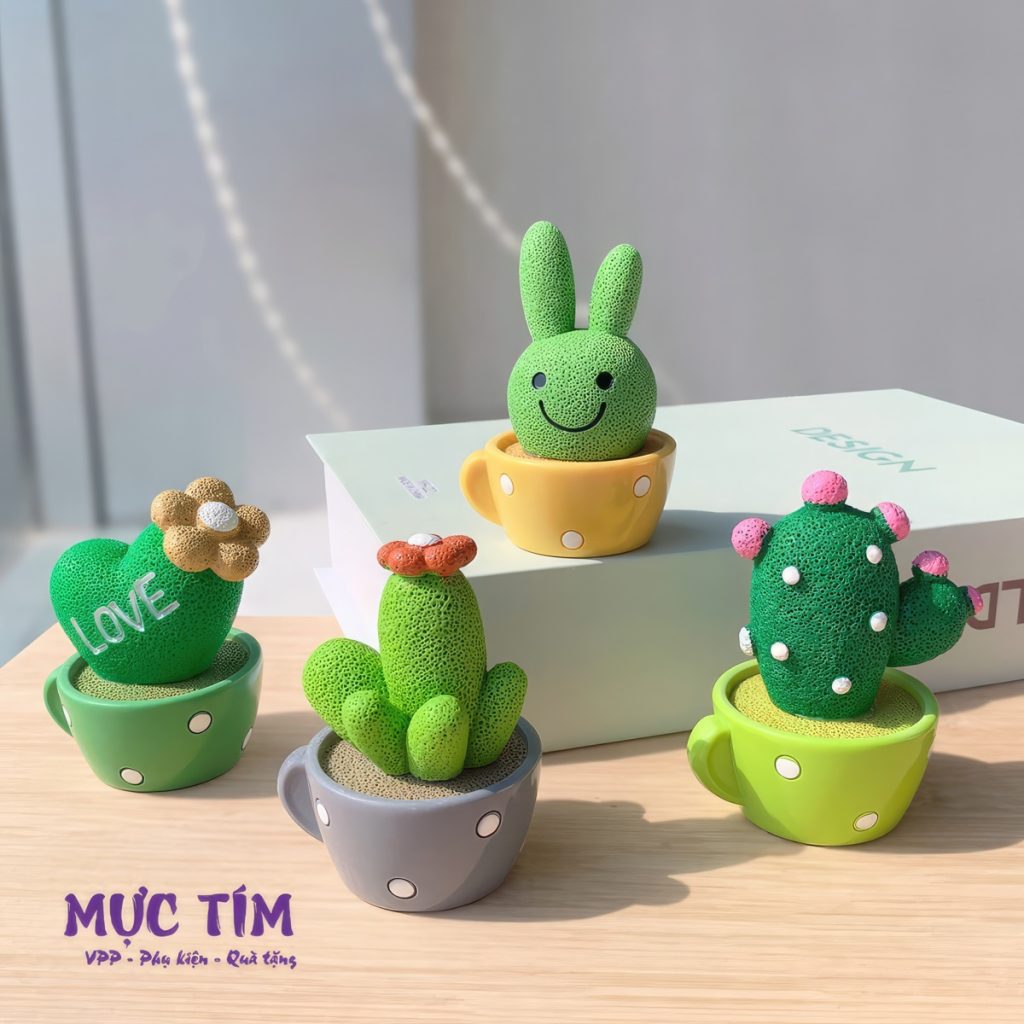 tượng xương rồng decor