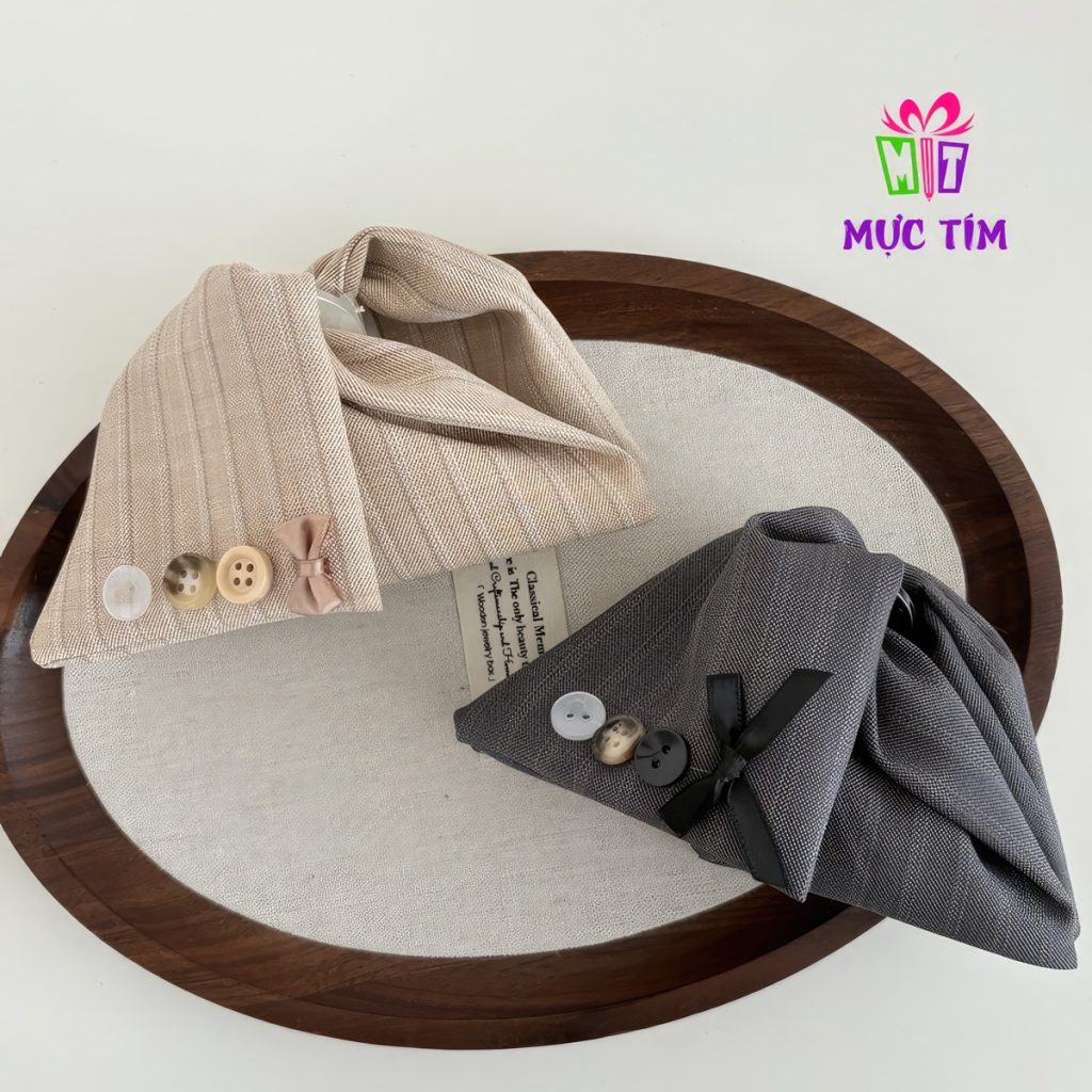 kẹp tóc phối nút nơ