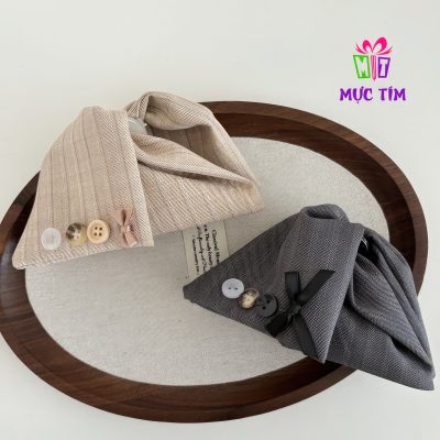 kẹp tóc phối nút nơ